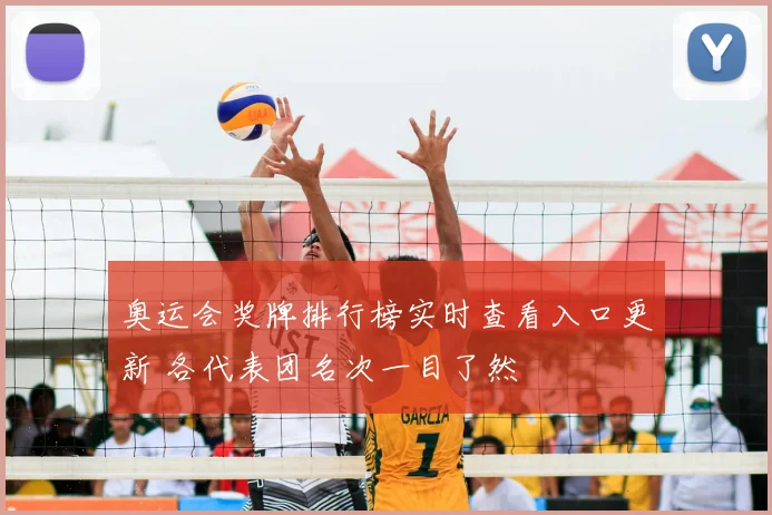 奥运会奖牌排行榜实时查看入口更新 各代表团名次一目了然